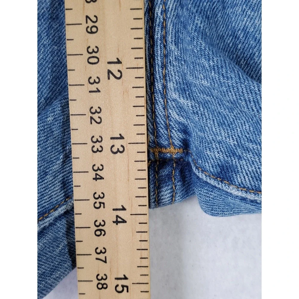 Levi's 501 Jeans Men 40x29 Blue Light Wash‎ Button Fly Straight Fit Denim